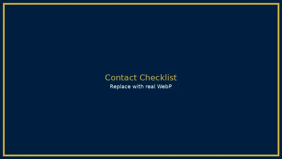 Checklist on a clipboard for contacting a Chicago gold buyer with the right details