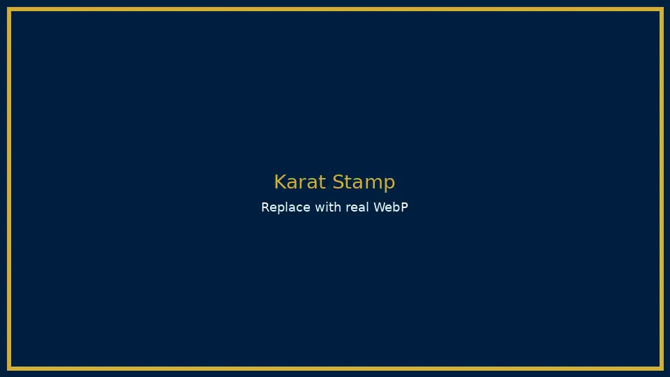 Close-up of a gold ring stamp showing karat markings used by a gold buyer in Chicago